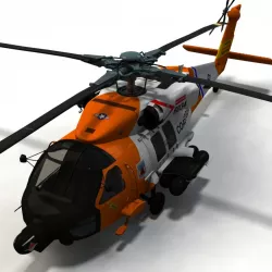 Sikorsky HH-60 Jayhawk, Version 2 3d model