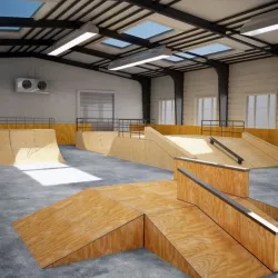 Skatepark Indoor 3d model