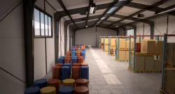Small Warehouse Scene 3d model