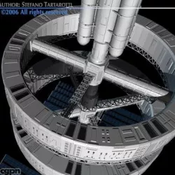 Space station 3d model