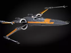 Star Wars X-Wing Fighter Black with Interior 3d model