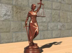 Statue Themis Justice 3d model