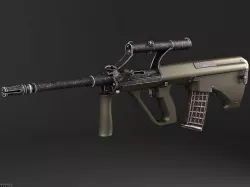 Steyr Aug A1 Assault Rifle 3d model