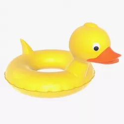 Swimming ring duck 3d model