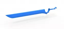 Sword of Julie Sigtuna from anime series Absolute Duo 3d model