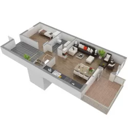 The floor plan (Compound floor) 3d model
