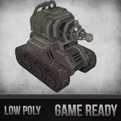 Toon Tesla Tank 3d model