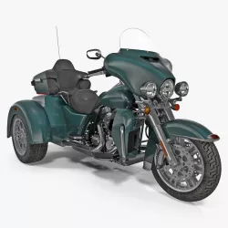 Trike Motorcycle 3d model