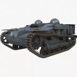 UE Tractor German Vray 3d model