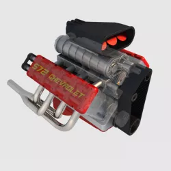 V8 Chevrolet Engine 3d model
