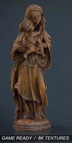 Virgin Mary 3d model
