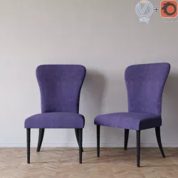Wesley Hall 640-S sidechair 3d model
