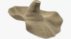 Wide Brim Straw Hat 3d model
