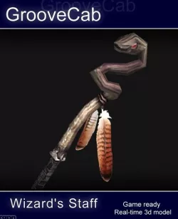 Wizard's Staff 3d model