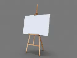 Wood Easel 3d model