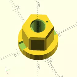 1/2" Hex Bore Adapter for Actobotics D-Shaft