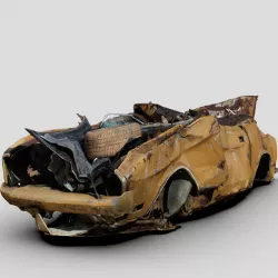 1/64 Crushed Classic Mustang