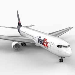 767-300 Freight 3d model