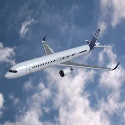 Airbus A320-100 commercial jet 3d model