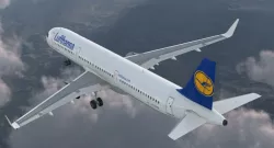 Airbus A321 with Interior and Cockpit Lufthansa Rigged 3d model
