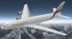 Airbus A380-1000 Emirates Rigged 3d model
