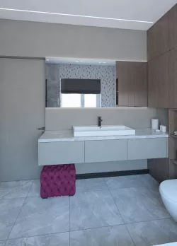 Amazing shower with stone slabs 3d model