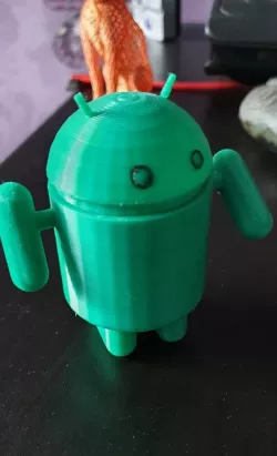 Android "Droid" robot box with moveable arms
