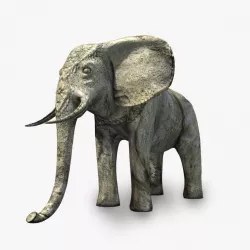 Angkor stone elephant 3d model