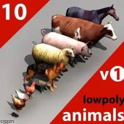 animals 3d model