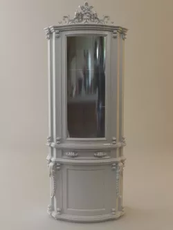 Antique Display Cabinet 3d model