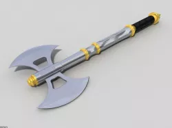 AXE - fantasy double headed 3d model