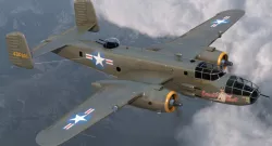 B-25 Mitchell US Medium Bomber Rigged 3d model