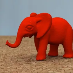 baby elephant [HIGH-POLY]