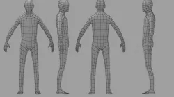 Base Mesh human 3d model