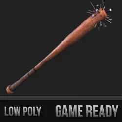 Baseball Bat Weapon 03 3d model
