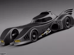 Batmobile 1989 Jet Car 3d model