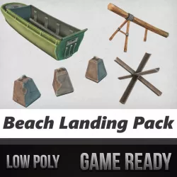 Beach Landing Pack 3d model