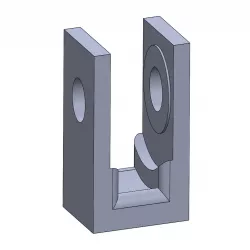 Bearing Shield for 4x13x7mm Pulley (line retention for drawer/linear slide)