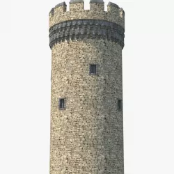 Big Medieval Castle Tower 3d model