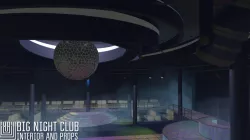 Big night club - interior and props 3d model