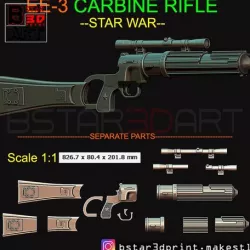 Boba Fett blaster - EE 3 - Carbine Rifle - Star Wars - Clone Trooper - prop gun for Cosplay