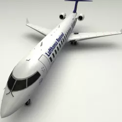 Bombardier CRJ-700 (Lufthansa) 3d model
