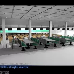 Bowling building 3d model