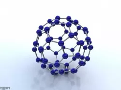 Buckminsterfullerene molecule 3d model