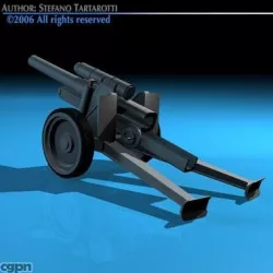 Cannon 3d model