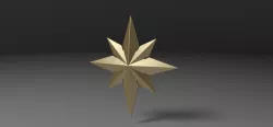 Captain Marvel emblem 2 3d model