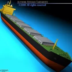 Cargo ship 3d model