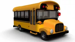 Cartoon School bus 3d model