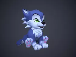 Cartoon Talking Cat 3d model