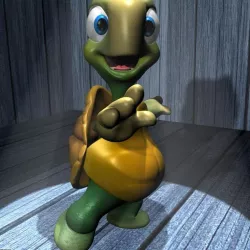 Cartoon Turtle Rigged 3d model